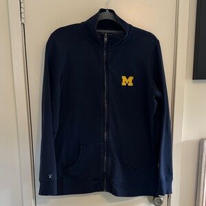 Navy Michigan Full-Zip Jacket with Maize M